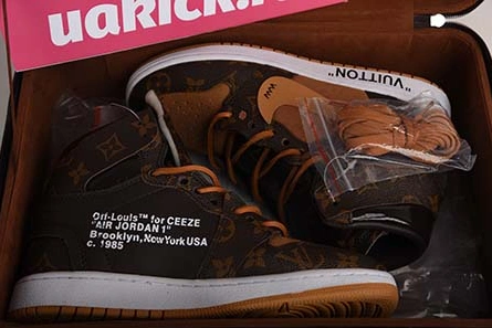 1321 Louis Vuitton x Off-White x Air Jordan 1 Customs MENS AQ0818- Resilient 2022