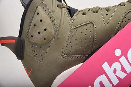 4740 TRAVIS SCOTT AIR JORDAN 6 MEDIUM OLIVE - CN1084- HighQuality 681