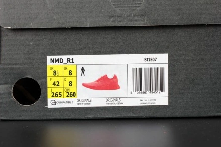 Breathable 4777 Adidas NMD R1 Triple Red Solar Red Color Pack S 1837