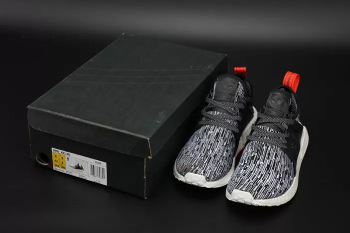 1185 Adidas NMD XR1 PK PrimeKnit Black Gray Glitch Boost S ModernLook 1855