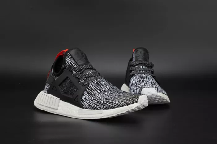 1185 Adidas NMD XR1 PK PrimeKnit Black Gray Glitch Boost S ModernLook 1855