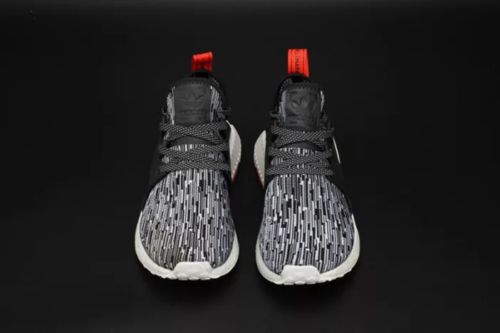 1185 Adidas NMD XR1 PK PrimeKnit Black Gray Glitch Boost S ModernLook 1855