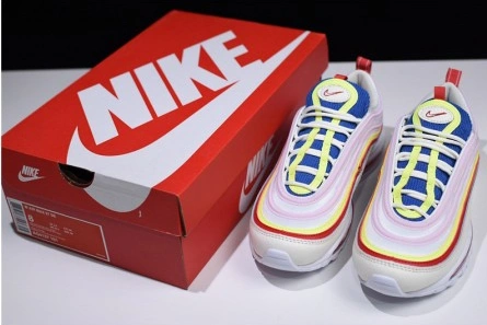5002 Nike Air Max 97 SE "Corduroy" Sail Volt Glow Arctic Pink womens AQ4137- Lightweight 1402