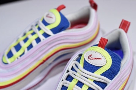 5002 Nike Air Max 97 SE "Corduroy" Sail Volt Glow Arctic Pink womens AQ4137- Lightweight 1402