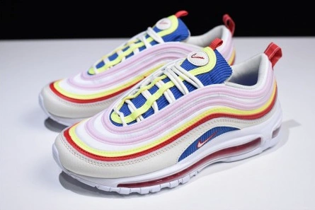5002 Nike Air Max 97 SE "Corduroy" Sail Volt Glow Arctic Pink womens AQ4137- Lightweight 1402