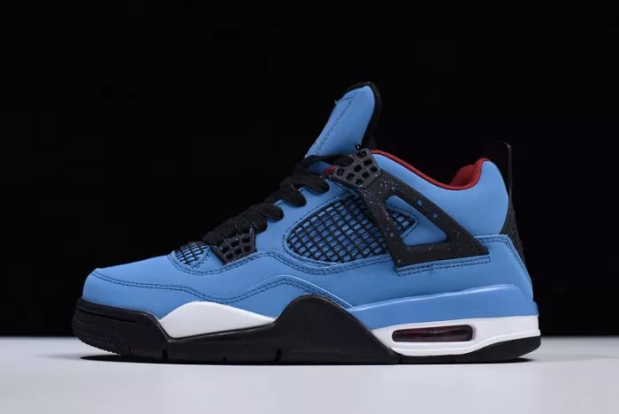 EyeCatching 6128 Travis Scott x Air Jordan 4 “Houston Oilers”  University Blue 308497- 543