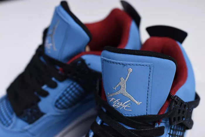EyeCatching 6128 Travis Scott x Air Jordan 4 “Houston Oilers”  University Blue 308497- 543