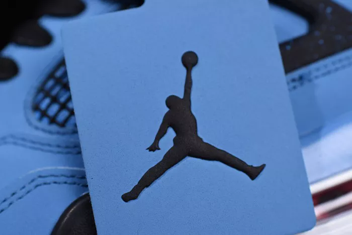 EyeCatching 6128 Travis Scott x Air Jordan 4 “Houston Oilers”  University Blue 308497- 543