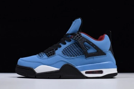 EyeCatching 6128 Travis Scott x Air Jordan 4 “Houston Oilers”  University Blue 308497- 543
