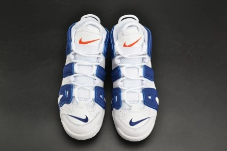 Practical 6507 Nike Air More Uptempo "Knicks" White Deep Royal Blue womens 415082- 1519