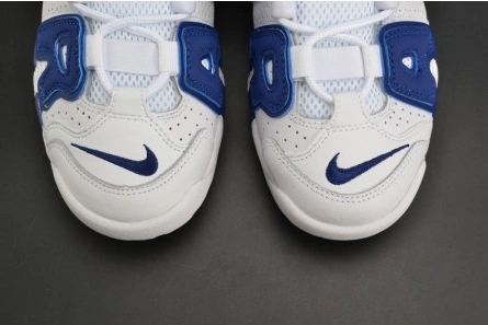 Practical 6507 Nike Air More Uptempo "Knicks" White Deep Royal Blue womens 415082- 1519