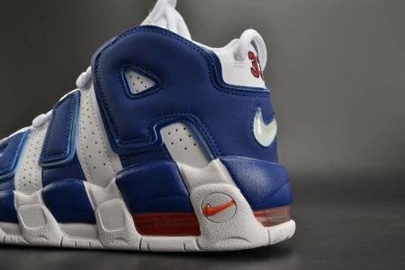 Practical 6507 Nike Air More Uptempo "Knicks" White Deep Royal Blue womens 415082- 1519
