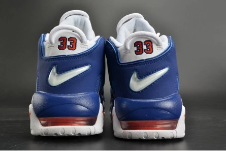 Practical 6507 Nike Air More Uptempo "Knicks" White Deep Royal Blue womens 415082- 1519