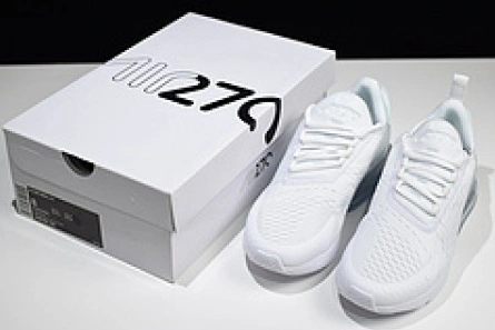 Durable 5552 Nike womens Air Max 270 Triple White AH6789 1451