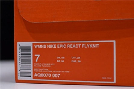 Reliable 6659 NIKE EPIC REACT FLYKNIT PURE PLATINUM  womens  AQ0067- 1601