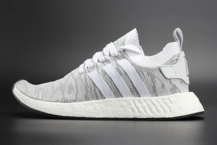 8379 ADIDAS NMD R2 PK  Primeknit WHITE MENS BY Resilient 1867