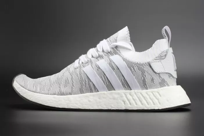 8379 ADIDAS NMD R2 PK  Primeknit WHITE MENS BY Resilient 1867
