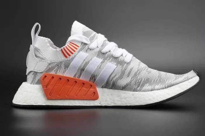 8379 ADIDAS NMD R2 PK  Primeknit WHITE MENS BY Resilient 1867