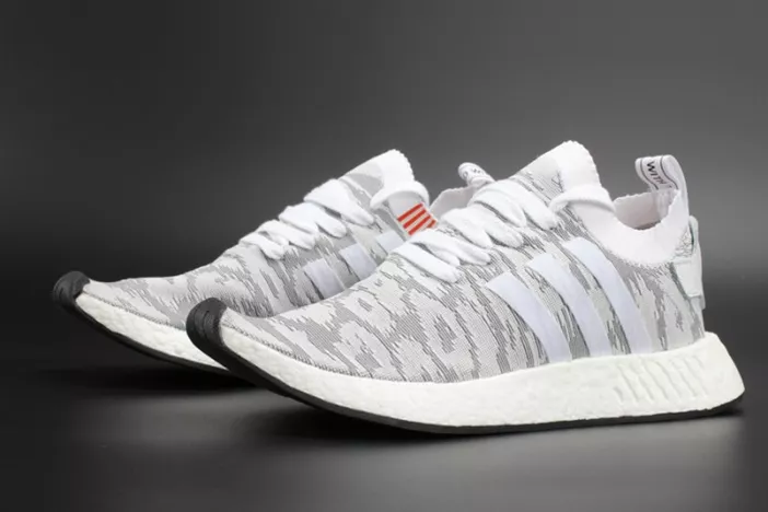 8379 ADIDAS NMD R2 PK  Primeknit WHITE MENS BY Resilient 1867