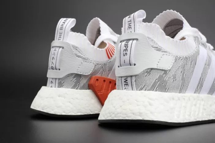 8379 ADIDAS NMD R2 PK  Primeknit WHITE MENS BY Resilient 1867