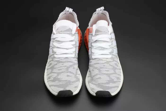 8379 ADIDAS NMD R2 PK  Primeknit WHITE MENS BY Resilient 1867