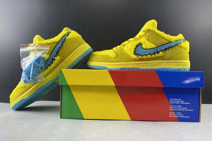 Elegant Grateful Dead x Nike SB Dunk Low“ Yellow Bear” CJ5378-700 1134