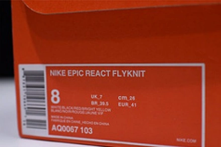 1848 nike epic react flyknit 'Bright Crimson' AQ0067 GoodFit 1578