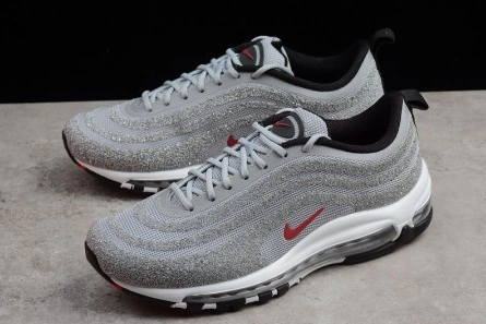 WellDesigned IKE AIR MAX 97 "SWAROVSKI" CRYSTAL SILVER BULLET 927508-002 1397