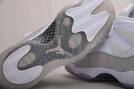 JORDAN 11 RETRO WHITE METALLIC SILVER - AR0715-100 Stylish 748