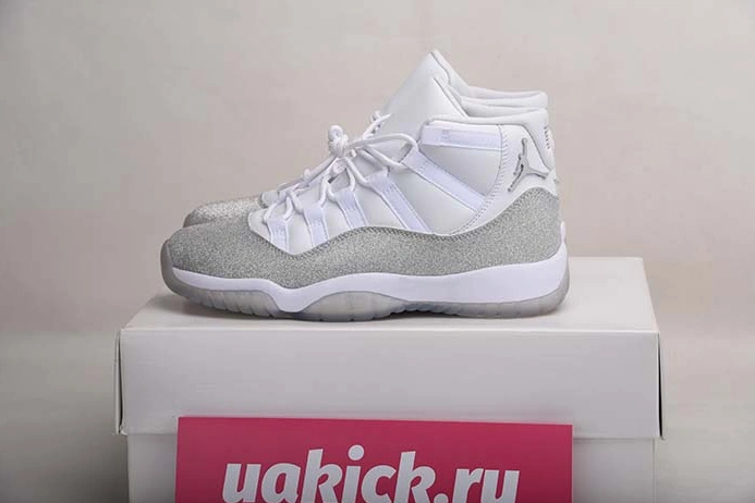 JORDAN 11 RETRO WHITE METALLIC SILVER - AR0715-100 Stylish 748