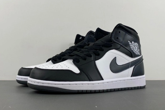 Jordan 1 Mid Black White Iron Grey  DQ8426-001 Minimalist 3933