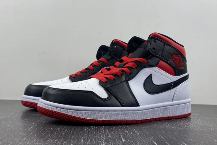 Fashionable Jordan 1 Mid Gym Red Black Toe DQ8426-106 57