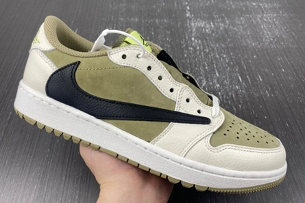 Jordan 1 Retro Low Golf Travis Scott Neutral Olive FZ3124-200 Bright 81