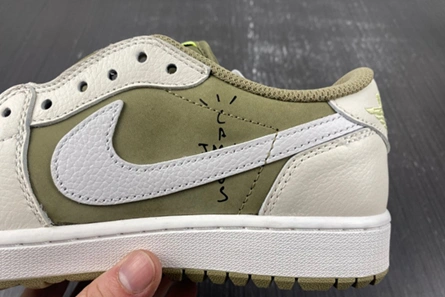 Jordan 1 Retro Low Golf Travis Scott Neutral Olive FZ3124-200 Bright 81
