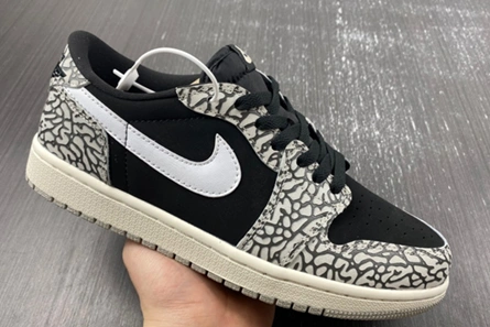 Comfortable Jordan 1 Retro Low OG Black Cement CZ0790-001 119