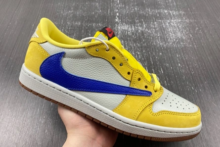 Jordan 1 Retro Low OG SP Travis Scott Canary (Women's)  DZ4137-700 Reliable 45
