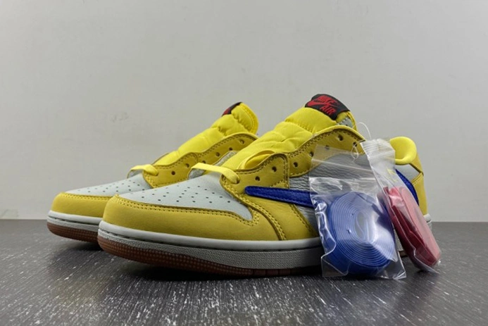 Jordan 1 Retro Low OG SP Travis Scott Canary (Women's)  DZ4137-700 Reliable 45