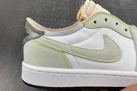 Efficient Jordan 1 Retro Low White Ghost Green Black  DM7837-103 79