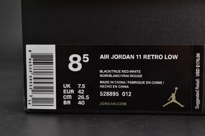 SmartChoice Jordan 11 Retro Low Bred 528895-012 716