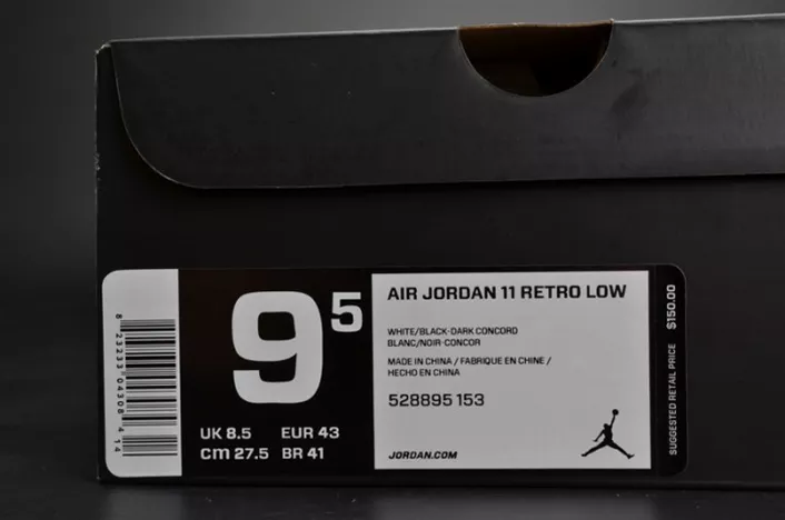 Jordan 11 Retro Low Concord 528895-153 Breathable 712