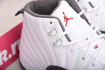 Jordan 12 Retro White Dark Grey  130690-160 Bright 804