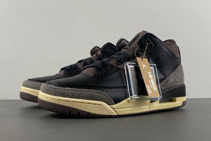 Jordan 3 Retro OG SP A Ma Maniére Black Violet Ore (Women's)  FZ4811-001 EyeCatching 358