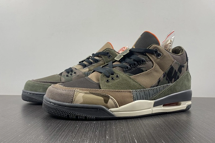 Practical Jordan 3 Retro Patchwork Camo  DO1830-200 405