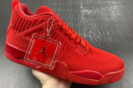 Popular Jordan 4 Retro Flyknit Red  AQ3559-600 524