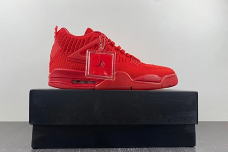 Popular Jordan 4 Retro Flyknit Red  AQ3559-600 524