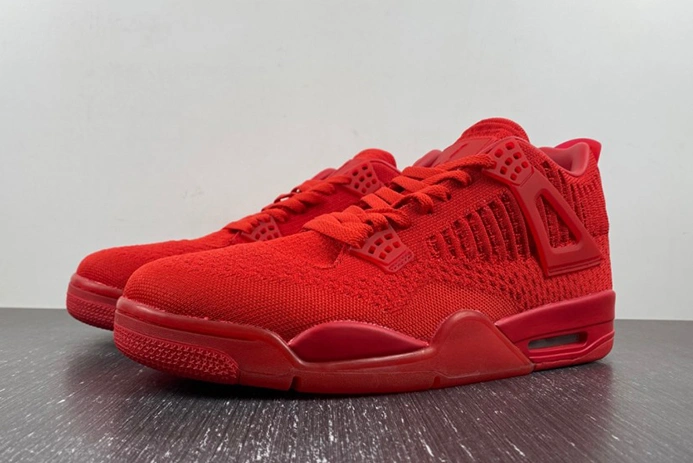 Popular Jordan 4 Retro Flyknit Red  AQ3559-600 524