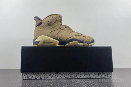 Breathable Jordan 6 Retro Gore-Tex Brown Kelp (Women's)  FD1643-300 602