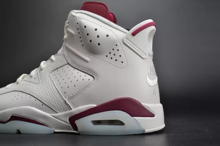 Comfortable Jordan 6 Retro Maroon 384664-116 650