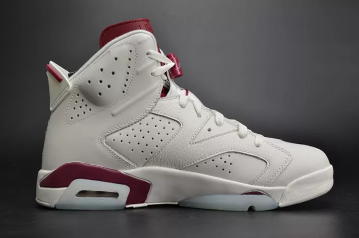 Comfortable Jordan 6 Retro Maroon 384664-116 650