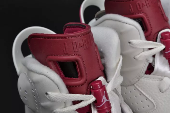 Comfortable Jordan 6 Retro Maroon 384664-116 650